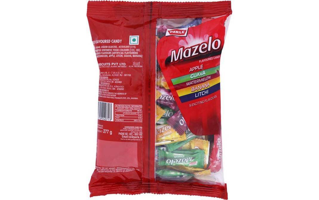 Parle Mazelo Flavoured Candy   Pack  277 grams